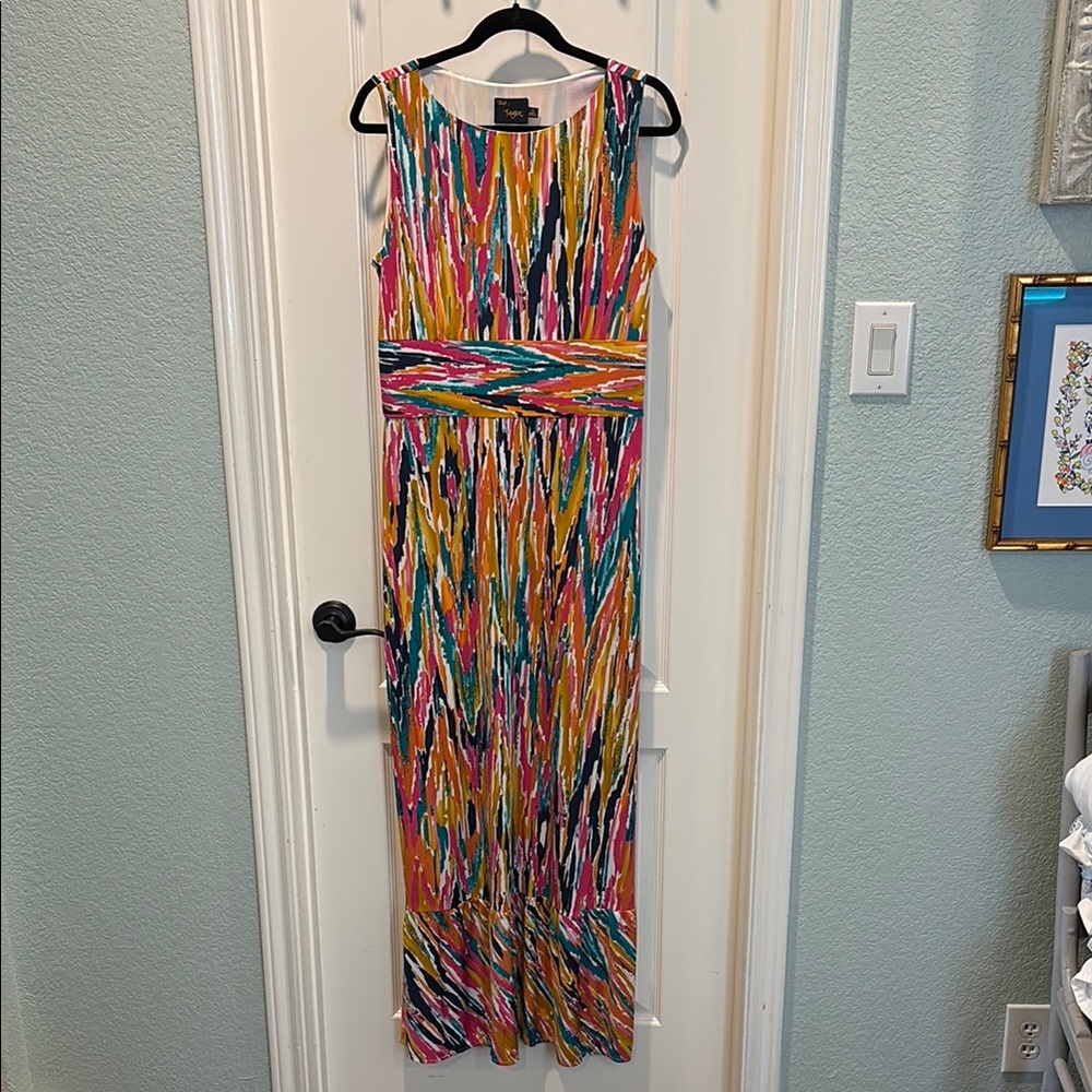 Sleeveless Scoop Neck Maxi Sundress